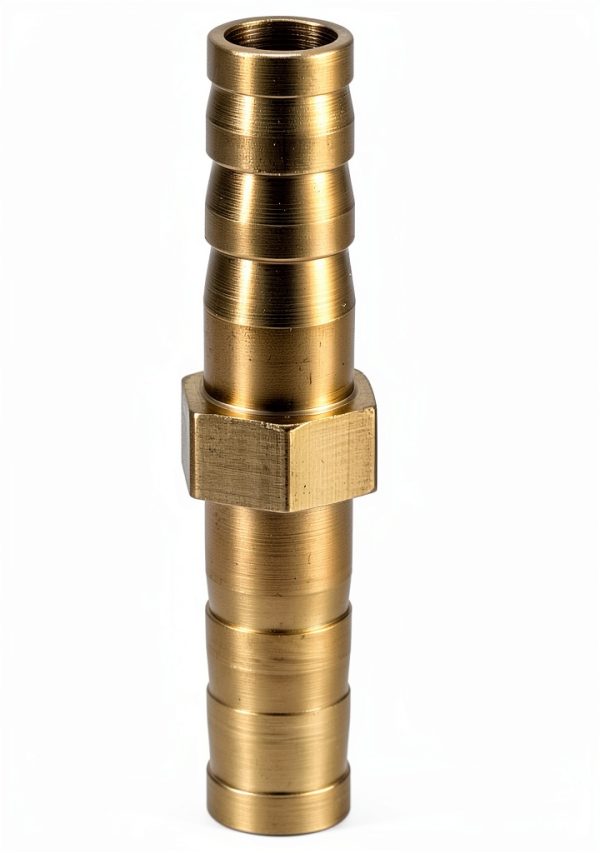 Joywayus Brass Hose Mender Barbed Fitting 3/8 Inch 3PCS-1