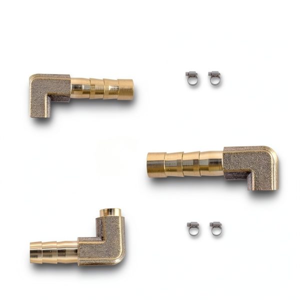 AUXBC Brass Hose Fittings Barb Elbow Industrial Plumbing-3