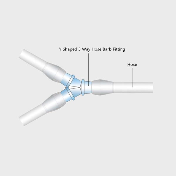 Plastic Barbed Hose Fitting ANPTGHT 3/16 Inch YFit-2