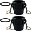 BITOTU Camlock Fitting Polypropylene Adapter Industrial Hose-0