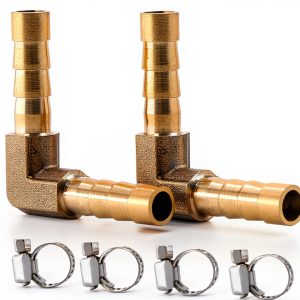 AUXBC Brass Hose Fittings Barb Elbow Industrial Plumbing-0
