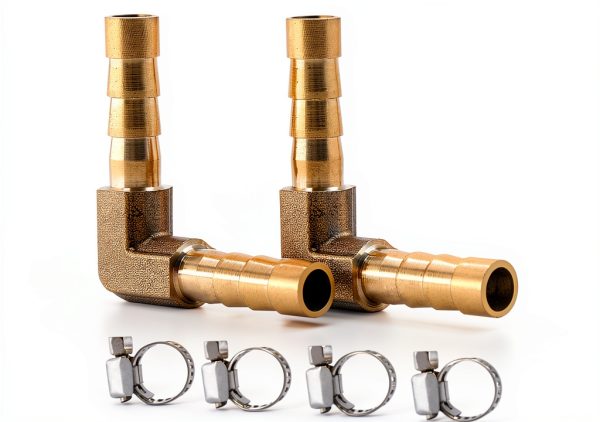 AUXBC Brass Hose Fittings Barb Elbow Industrial Plumbing-0