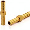Joywayus Brass Hose Mender Barbed Fitting 3/8 Inch 3PCS-2