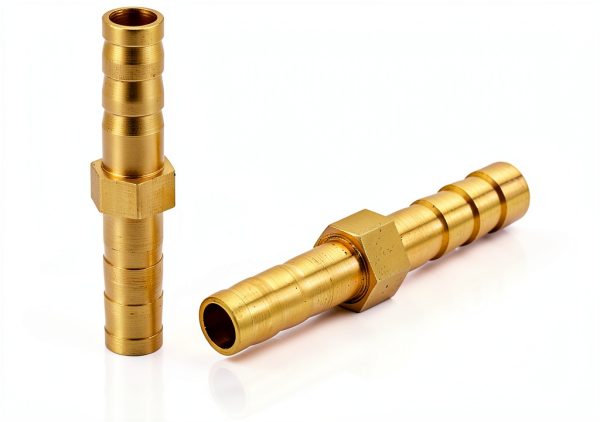 Joywayus Brass Hose Mender Barbed Fitting 3/8 Inch 3PCS-2
