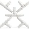 ANPTGHT Barb Hose Fittings Plastic Connectors White 5 Pack-0