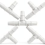 ANPTGHT Barb Hose Fittings Plastic Connectors White 5 Pack-0