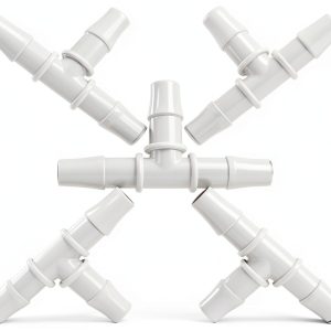 ANPTGHT Barb Hose Fittings Plastic Connectors White 5 Pack-0