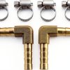 AUXBC Brass Hose Fittings Barb Elbow Industrial Plumbing-2