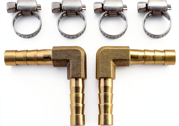 AUXBC Brass Hose Fittings Barb Elbow Industrial Plumbing-2