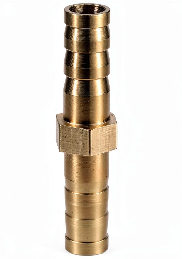 Joywayus Brass Hose Mender Barbed Fitting 3/8 Inch 3PCS-4