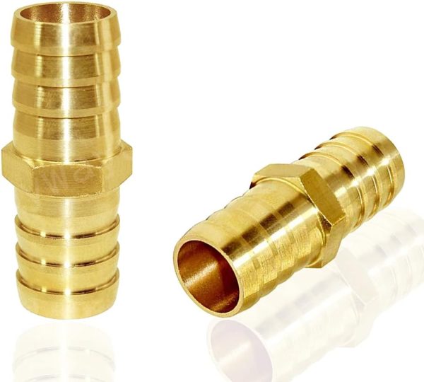 Joywayus Brass Hose Mender Barb Fitting Industrial Fluid-2