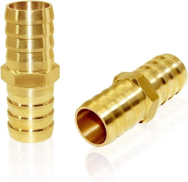Joywayus Brass Hose Mender Barbed Fitting NPT Union-2