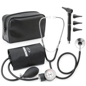 Primacare DS-9199 Nurse Essentials Starter Kit – Adult Aneroid Sphygmomanometer, Classic Stethoscope & Mini Diagnostic Otoscope with Travel Case-0