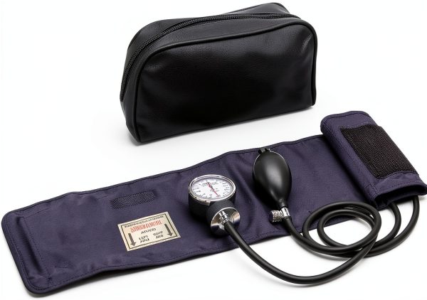 Santamedical Adult Deluxe Aneroid Sphygmomanometer Black Cuff SP-110-1
