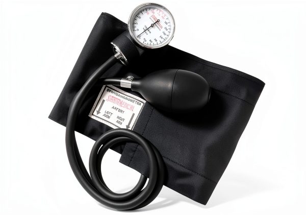 Santamedical Adult Deluxe Aneroid Sphygmomanometer Black Cuff SP-110-6