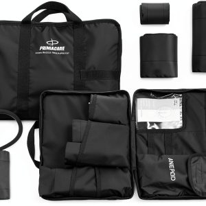 Primacare DS-9185 Aneroid Sphygmomanometer and Blood Pressure Cuff Set with Portable Case, 5 Sized Nylon Cuffs with Deflation Valve, BP Cuff Manual Kit for Infant, Child, Adult, Large Adult, Thigh-0
