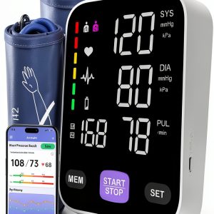 Bluetooth Blood Pressure Monitor Andesfit Upper Arm Dual Cuff 17‑21"-0